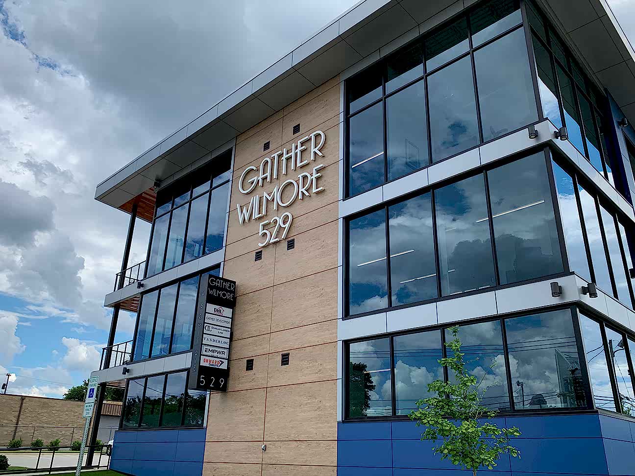 Gather Willmore Exterior Building Signage