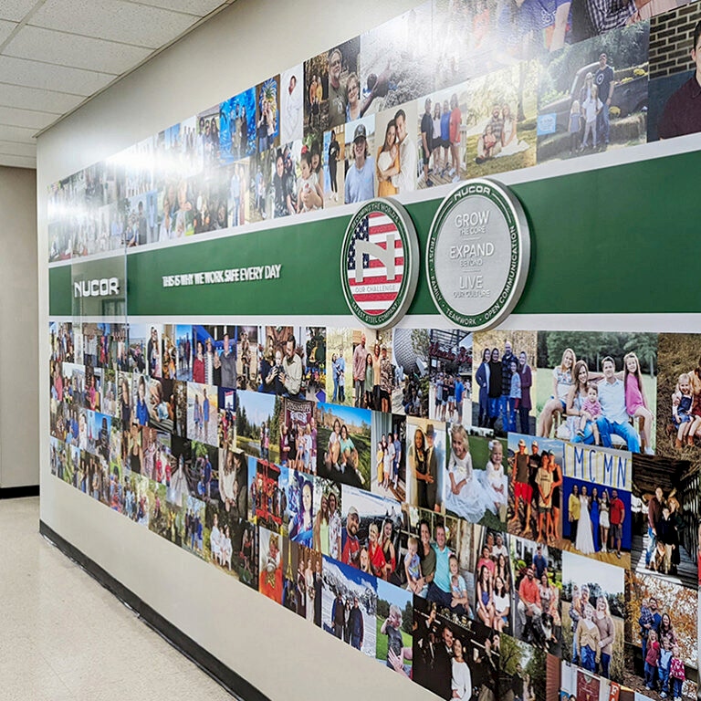 Nucor Safety Wall Signage
