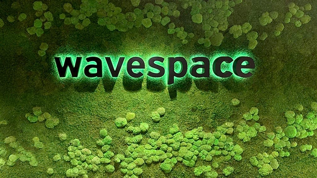 Wavespace Lobby Sign