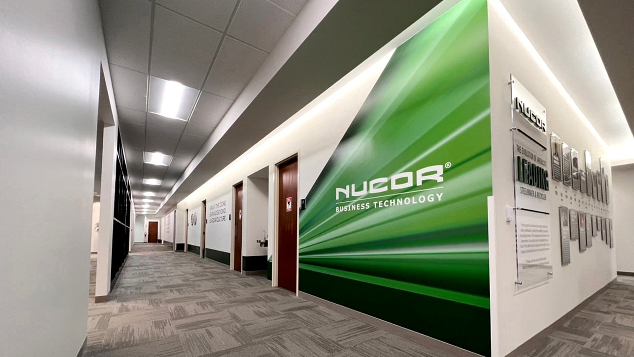 Nucor Business Technology Wall Graphics